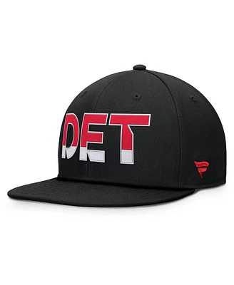 Fanatics Men's Black Detroit Red Wings Authentic Pro Rink Snapback Hat