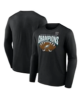 Fanatics Men's Black Philadelphia Eagles 2024 Nfc Champions Hometown Not Done Long Sleeve T-Shirt