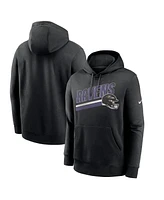 Nike Men's Black Baltimore Ravens Club Fleece Pullover Hoodie