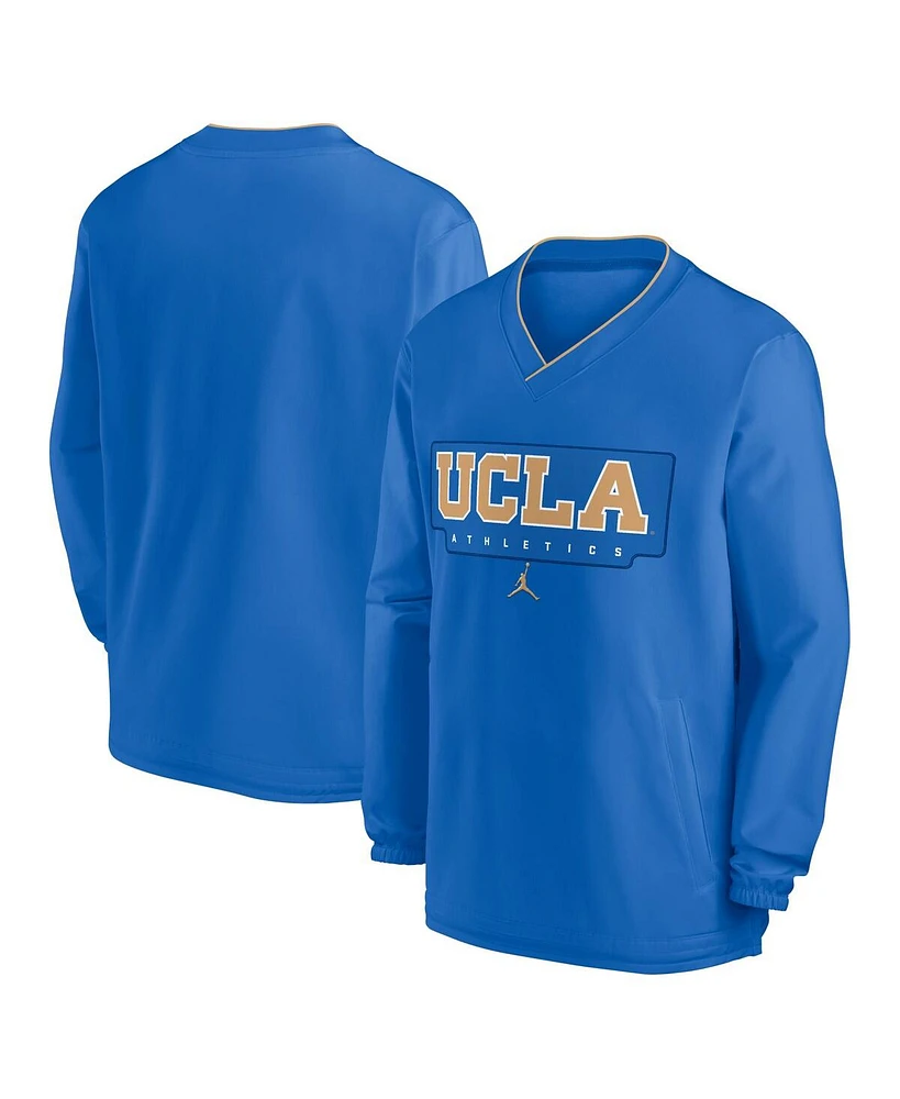 Jordan Men's Blue Ucla Bruins 2024 Sideline Pullover Windshirt