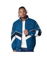 Starter Men's Blue Minnesota Timberwolves Captain Oxford Full-Zip Jacket