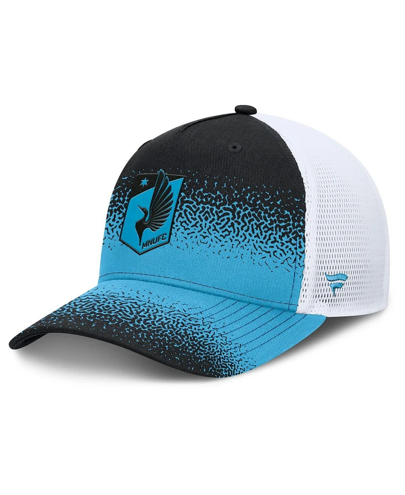 Fanatics Men's Black Minnesota United Fc Libero Trucker Adjustable Hat