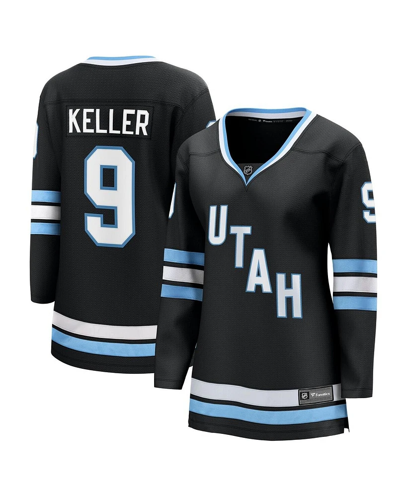 Fanatics Women's Clayton Keller Black Utah Hockey Club Premier Breakaway Home Player Jersey