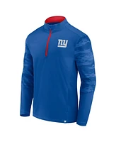 Fanatics Men's Royal New York Giants Defender Quarter-Zip Sweatshirt