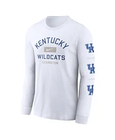 Nike Men's White Kentucky Wildcats Primetime Classic Location Long Sleeve T-Shirt