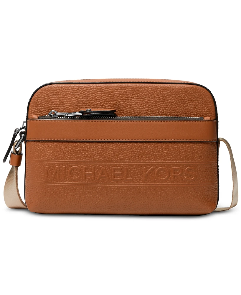 Michael Kors Men's Leather Utility Zip Crossbody Bag