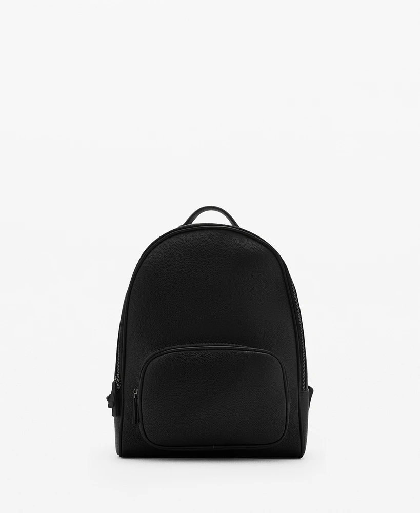 Mango Men's Faux-Leather Backpack