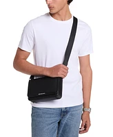 Michael Kors Men's Leather Mini-Flap Logo Crossbody Bag