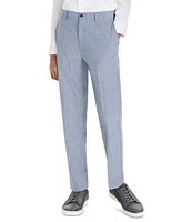 Michael Kors Big Boys Chambray Classic-Fit Stretch Dress Pants