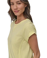 Dkny Sport Women's V-Inset Roll-Sleeve T-Shirt