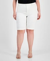 Jones New York Plus Size Lexington Bermuda Shorts