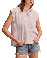 Lucky Brand Women's Cotton Sleeveless Tunic Shirt