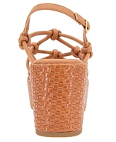 Kenneth Cole Reaction Women's Essa Knots Square Toe Wedge Sandals