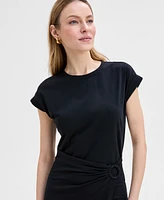 I.n.c. International Concepts Women's Tie-Front Shirt Dress, Exclusively at Macy's
