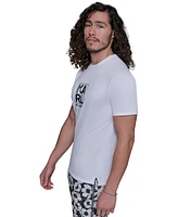 Karl Lagerfeld Paris Men's Regular-Fit Logo Graphic Rash Guard