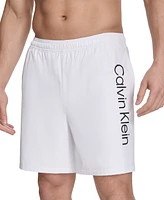 Calvin Klein Men's Regular-Fit Quick-Dry 5" Swim Trunks with Compression Short Liner