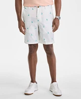 Club Room Men's Regular-Fit Sailboat Embroidered 9" Shorts, Exclusively at Macy's