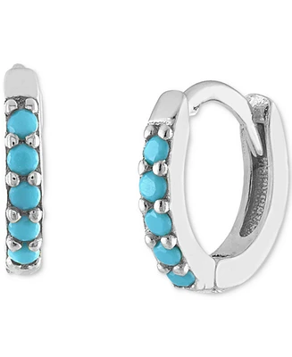 Ben Oni Alex Cubic Zirconia Huggie Hoop Earrings