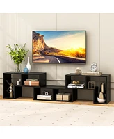 3-Piece Adjustable Tv Stand for TVs with Shelves Modern Entertainment Center for Living Room