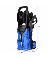 1800W 2030PSI Electric Pressure Washer Cleaner with Hose Reel