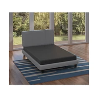 Boyd Sleep Full Size 2-in-1 Metal Mattress Foundation & Bed Frame with Roll-Out Slats, Easy Assembly, Removable Legs, Heavy Duty Support, Headboard Br