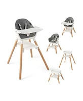 Gouun 6-in-1 Baby High Chair with Removable Dishwasher and Safe Tray