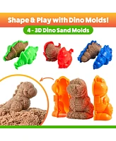 Usa Toyz Dinosaur Sand Molds Beach Toys for Kids- 23pk