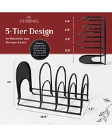 Cuisinel Pots and Pans Organizer Rack - 60 to 100-lbs Capacity Extremely Heavy Duty - 8mm Thick - Made in India