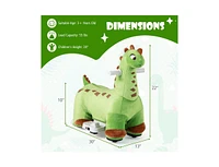 6V Kids Ride on Dinosaur with Foot Pedal and Padded Seat and Music