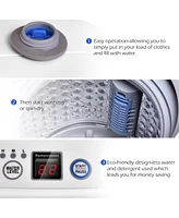 Portable 7.7 lbs Automatic Laundry Washing Machine with Drain Pump