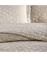 Ihi Home Colmar King Quilt, Set/3,Natural
