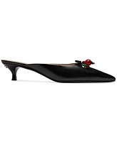 Coach Women's Runway Embellished Bow-Trim Mules
