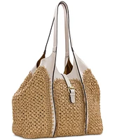 Patricia Nash Santorini Medium Woven Straw Satchel