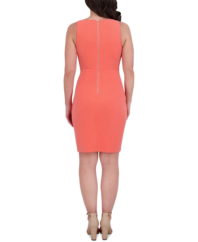 Siena Women's Origami-Pleat Sleeveless Bodycon Dress | Connecticut Post Mall Siena Women's Origami-Pleat Sleeveless Bodycon Dress | Connecticut Post Mall