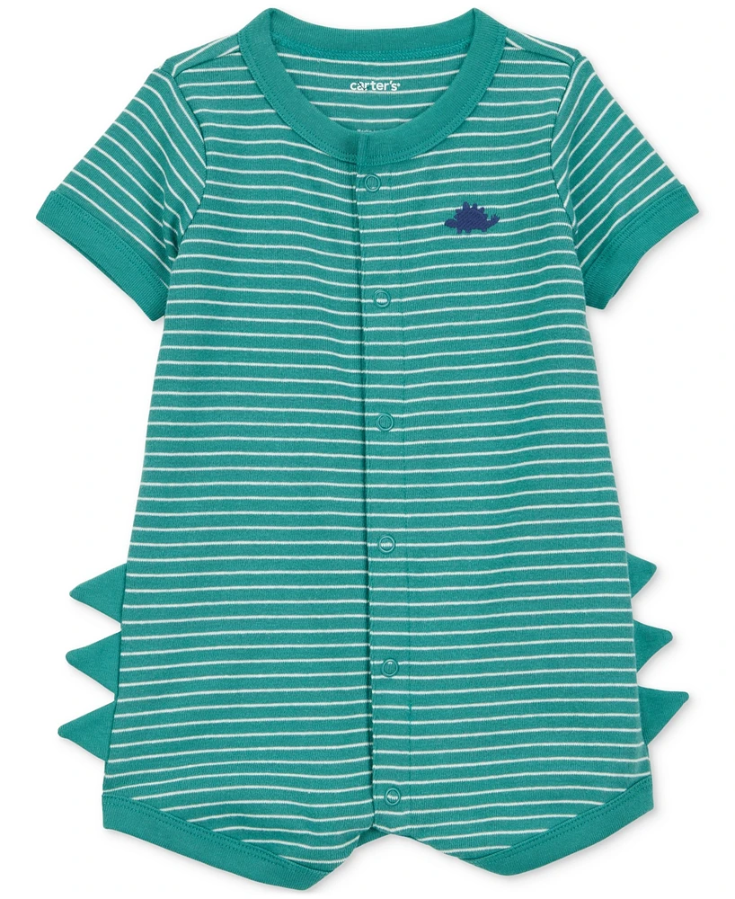 Carter's Baby Boys Cotton Short-Sleeve Snap-Up Romper