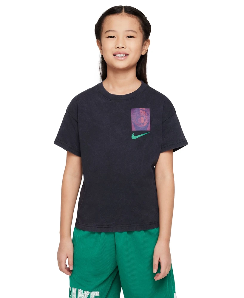 Nike Big Kids Sportswear Printed Crewneck T-Shirt