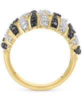 Effy Black & White Diamond Dome Statement Ring (3/4 ct. t.w.) in 14k Gold