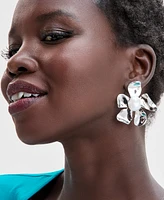 I.n.c. International Concepts Silver-Tone Flower Statement Stud Earrings, Exclusively at Macy's