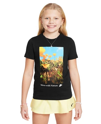 Nike Big Kids Sportswear Printed Crewneck T-Shirt