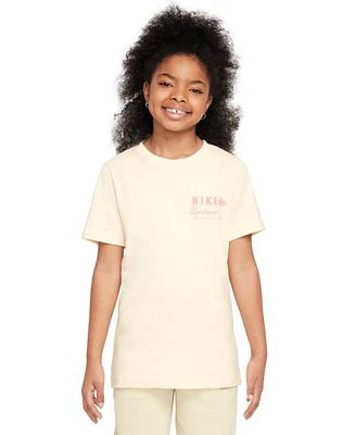 Nike Sportswear Big Kids Cotton Short-Sleeve Crewneck Graphic T-Shirt