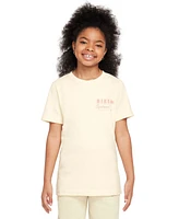 Nike Sportswear Big Kids Cotton Short-Sleeve Crewneck Graphic T-Shirt