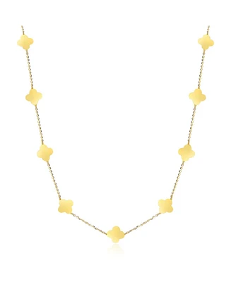 The Lovery Mini Gold Clover Necklace 14K Gold