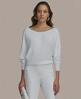 Donna Karan New York Women's Chain-Trim Sweater