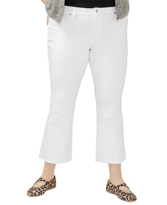 Silver Jeans Co. Plus Suki Mid Rise Curvy Fit Kick Flare