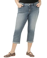 Silver Jeans Co. Plus Elyse Mid-Rise Comfort Fit Capri