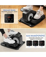 Under Desk Elliptical Machine with Display Monitor for Home Office