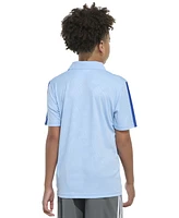 adidas Big Boys Printed Debossed Logo Short-Sleeve Polo Shirt