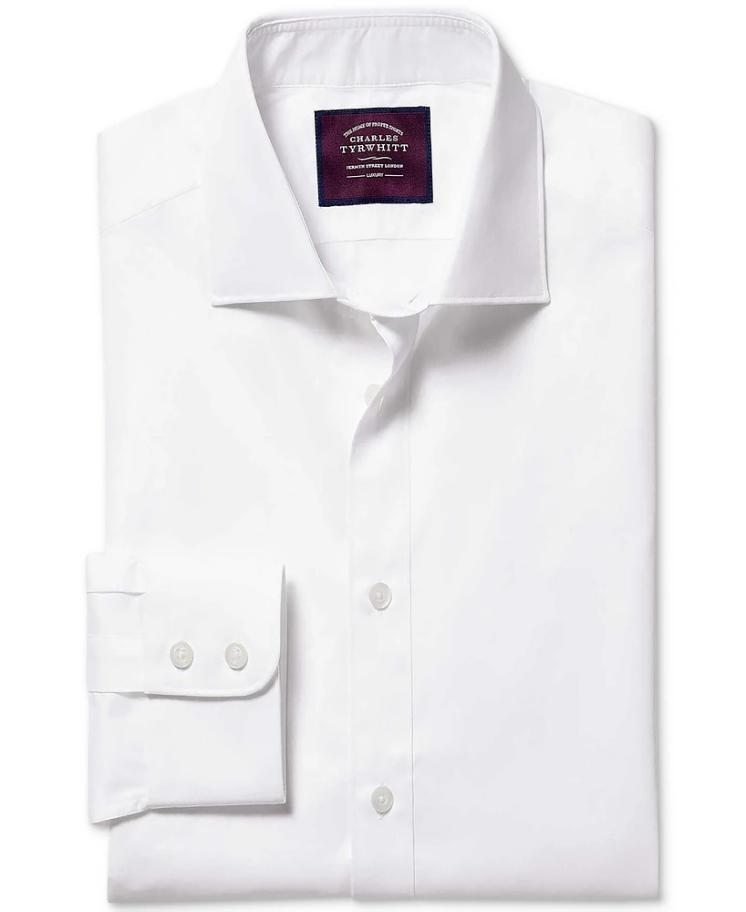 Charles Tyrwhitt Men's Slim-Fit Luxury Dress Shirt