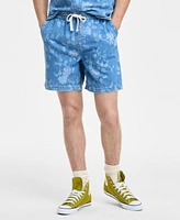 Sun + Stone Men's Denim Floral Shorts, Exclusively at Macy's