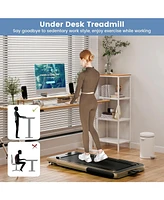 2.25HP 2 in 1 Folding Treadmill with App Speaker Remote Control